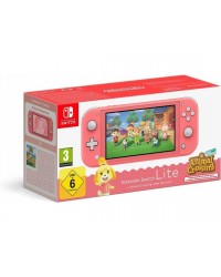 Consola Nintendo Switch Lite Coral + Animal Crossing 